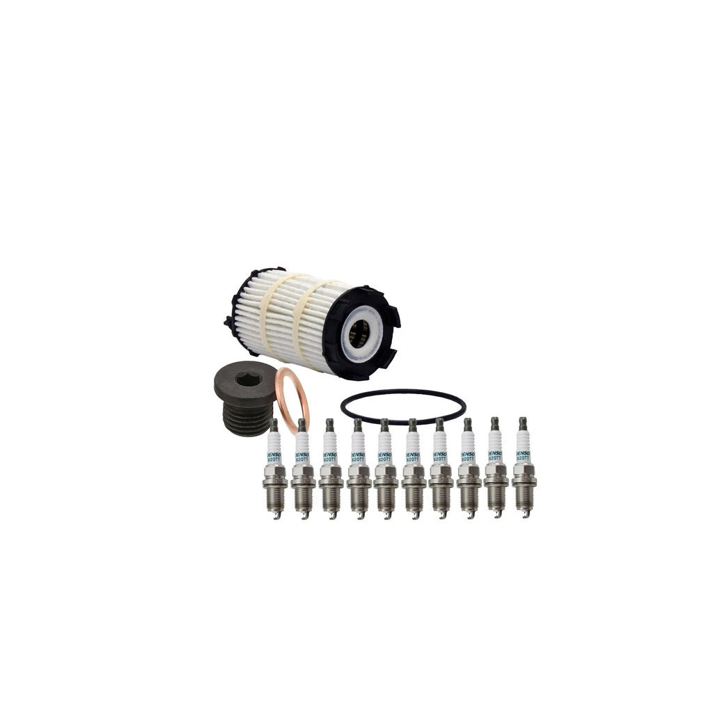 Wix Engine Oil Filter & Denso Spark Plugs Set for Audi S6 S8 (2007–2010)