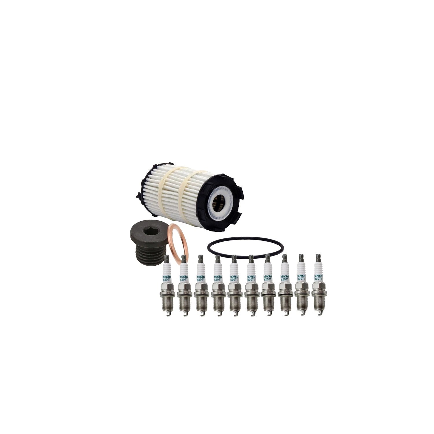 Wix Engine Oil Filter & Denso Spark Plugs Set for Audi S6 S8 (2007–2010)