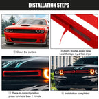 Front Grill Mesh Grille Inserts for Dodge Challenger (2015–2022) Red
