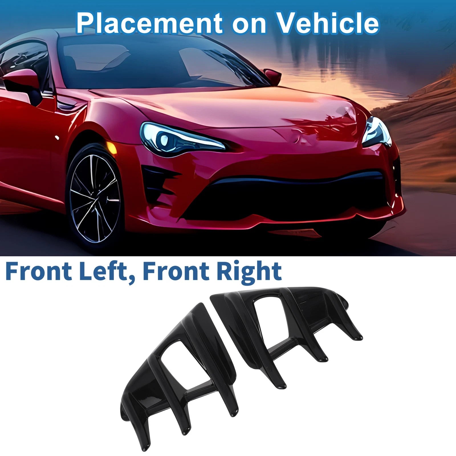 2X Headlight Trim Bezel for Toyota 86 (2016–2020)