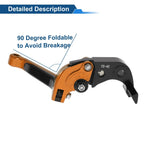 Adjustable Brake Clutch Levers for Honda CBR600RR 2007-2016 Orange Black
