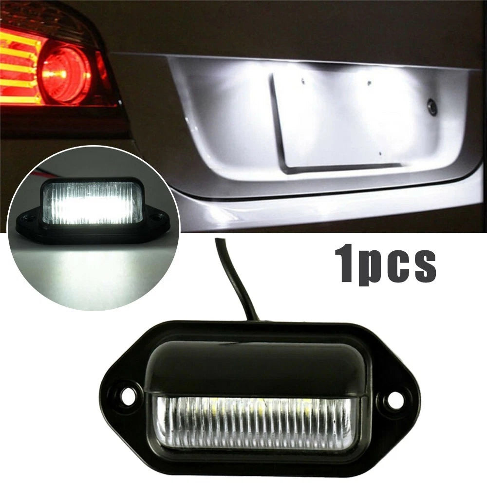 6 LED Waterproof License Plate Light for Car Boat Truck Trailer (12V)