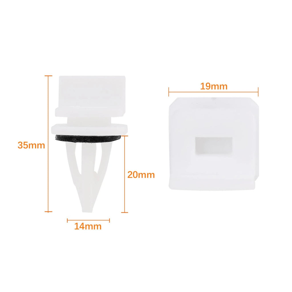 20pcs Plastic Rivet Bumper Fastener Clips for Honda Acura (1990–2023) 91513-SM4-000