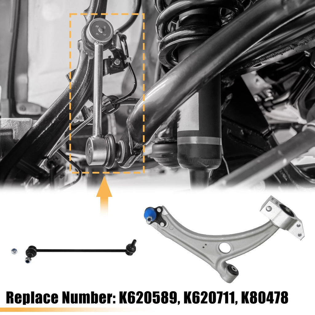 Set of 4 Front Lower Control Arms with Ball Joints for VW Passat Tiguan CC (No.K80478)