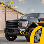 2Pcs Black Front Bumper Corner Panel Cover Trim for Ford F150 (2021–2023)