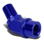 1/8" NPT Male 45 Degree to 1/8" Female Hose Fitting for Automotive (N/A)