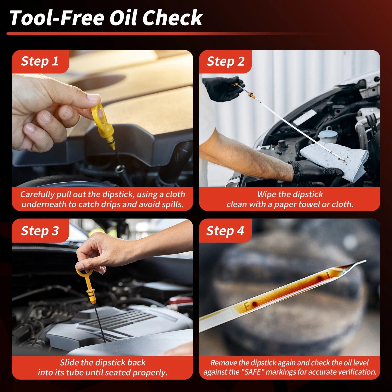 Oil Dipstick No. 921066 for Honda CR-V (2007–2016)