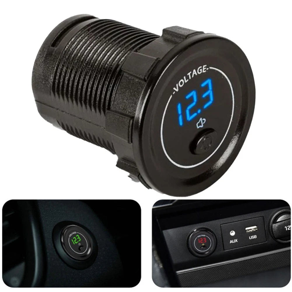 LED Voltage Meter Panel for Motorbike Car Boat ATV (Universal)