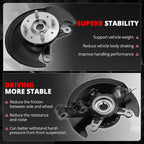 Front Left Driver Loaded Wheel Bearing Knuckle Assembly for Honda Civic (2003–2005)