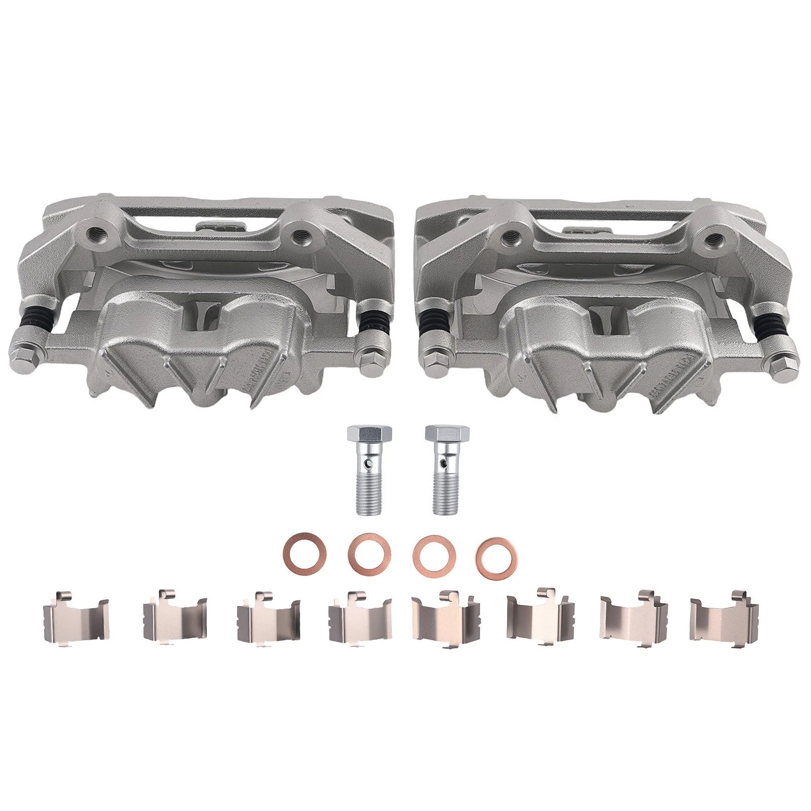 Front Brake Caliper Set w/Bracket for Ford Explorer Police Interceptor (2013–2019)