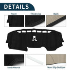 Dashboard Cover Mat for Honda CR-V 2017-2022 Sun Protector Pad Black