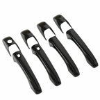2 Black Mirror Covers + 4 Door Handle Covers for Jeep Grand Cherokee (2011–2021)