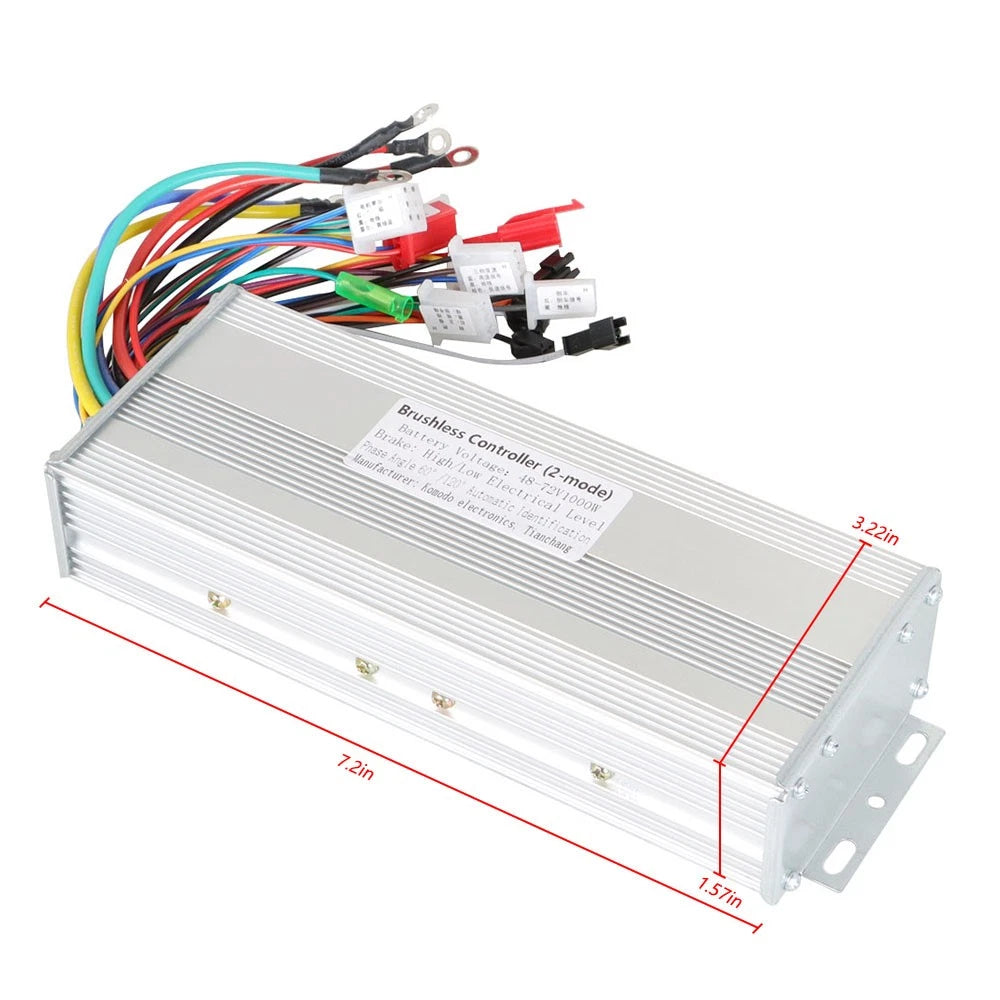 1000W DC Motor Speed Controller for Electric Bicycle E-bike Scooter (48-72V)