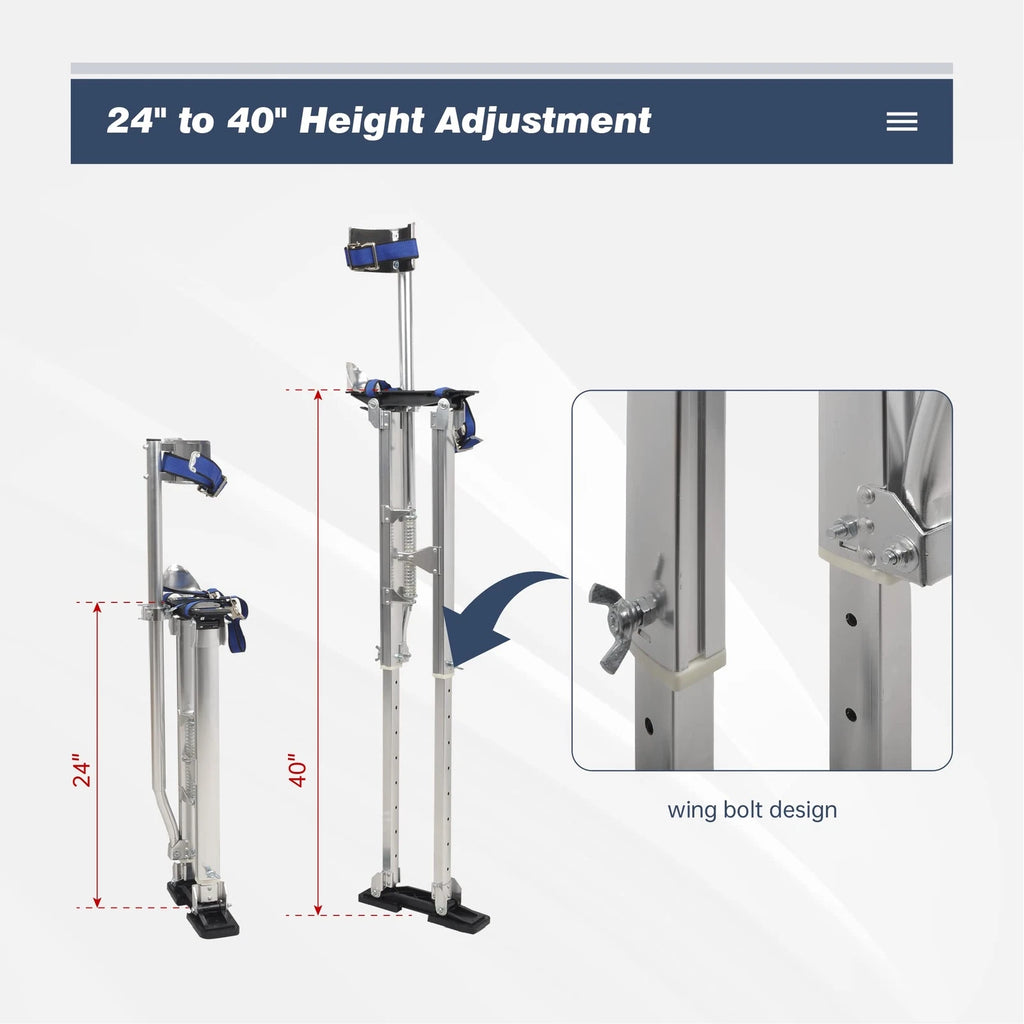 Drywall Stilts for Taping Painting (24-40 Inch)
