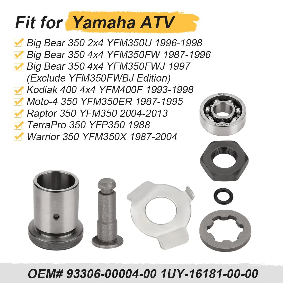 Clutch Bearing Spacer Push Plate Kit for Yamaha Kodiak