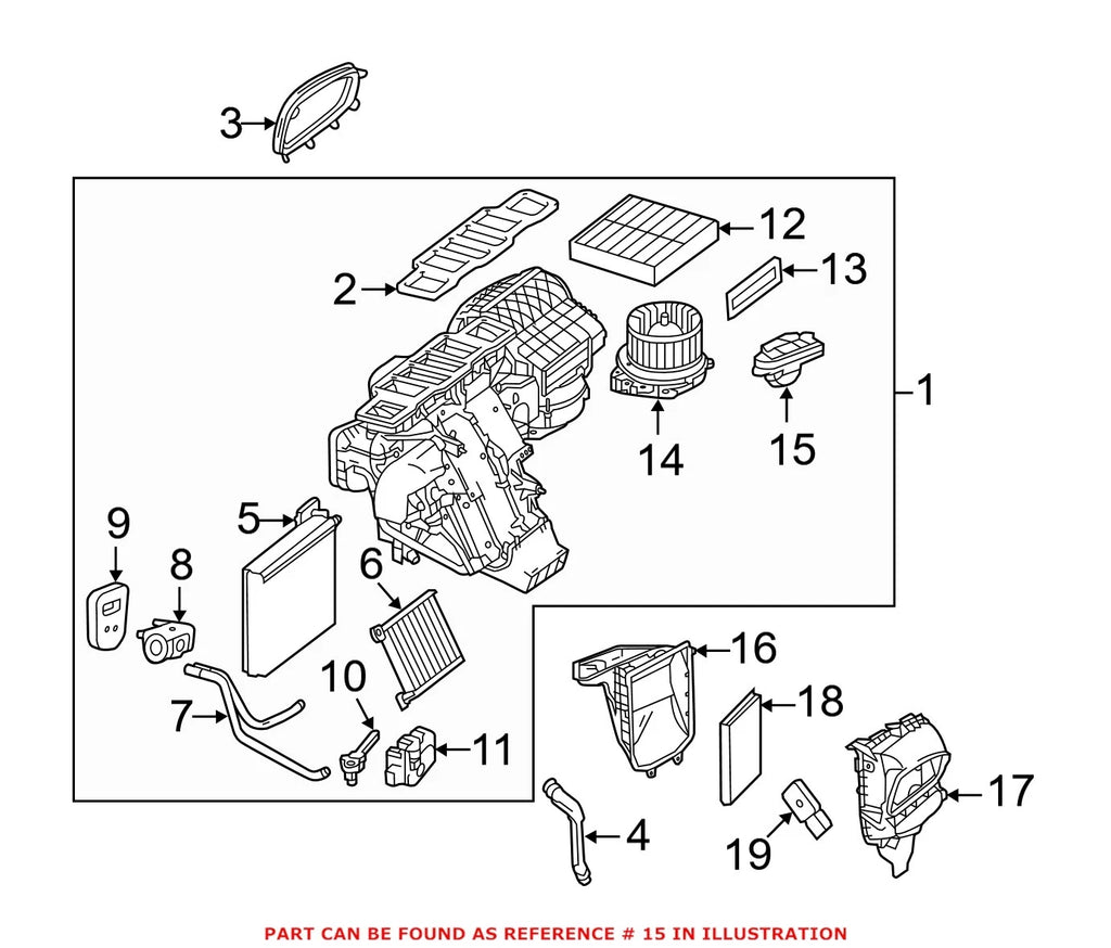 HVAC Blower Motor Control Module 1669064001 for Mercedes-Benz