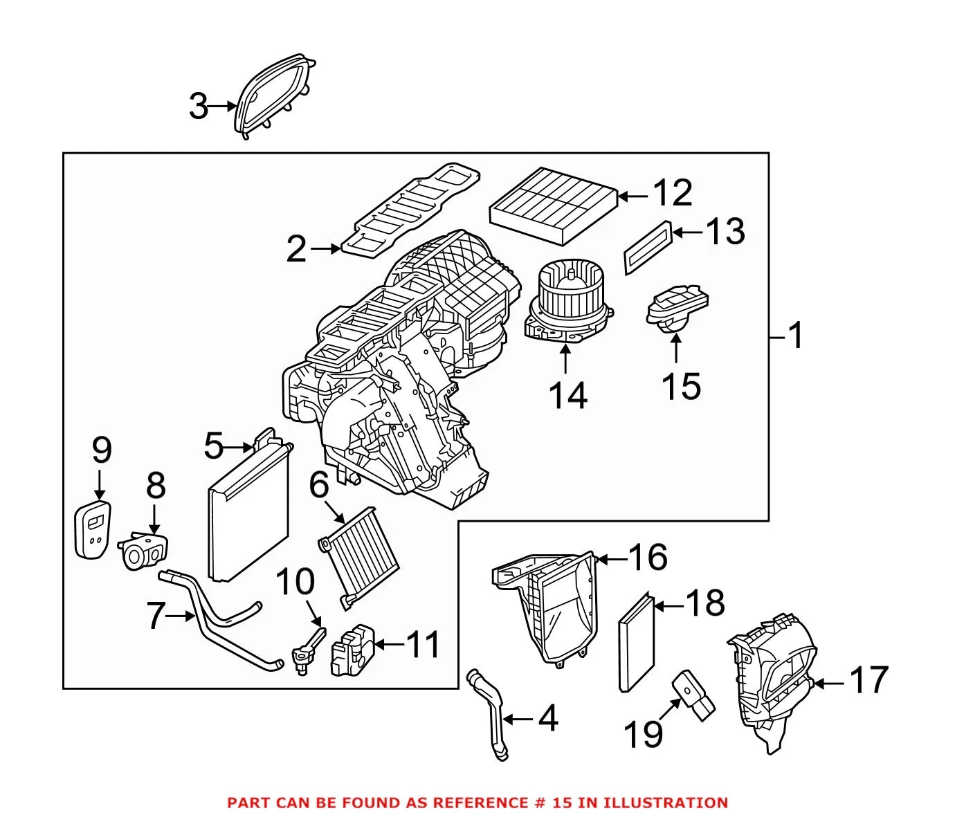 HVAC Blower Motor Control Module 1669064001 for Mercedes-Benz