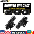 Set of 2 Black Bumper Brackets for VW Atlas, Atlas Cross Sport (2021–2023)