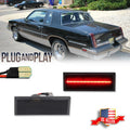 2X Smoke Lens Red LED Rear Side Marker Lights for Oldsmobile Cutlass (1981–1988)