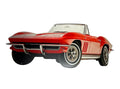 Metal Sign for 1965 Chevrolet Corvette Red Finish (1965–1965)