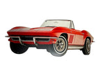 Metal Sign for 1965 Chevrolet Corvette Red Finish (1965–1965)