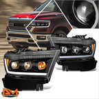 Set of 2 Black Oval Running Boards for Silverado/Sierra Crew Cab (2007–2019)