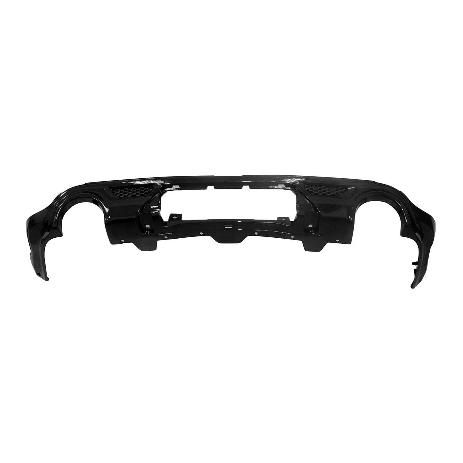 Replacement Black Painted Rear Lower Left/Right Valance Panel w/ Hitch Hole