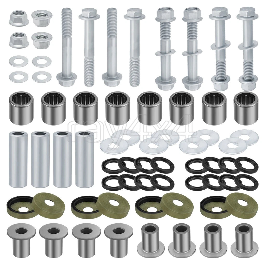 Front Upper & Lower A Arm Bushing Kit for Kawasaki KFX400, Suzuki Z400 (2003–2006)