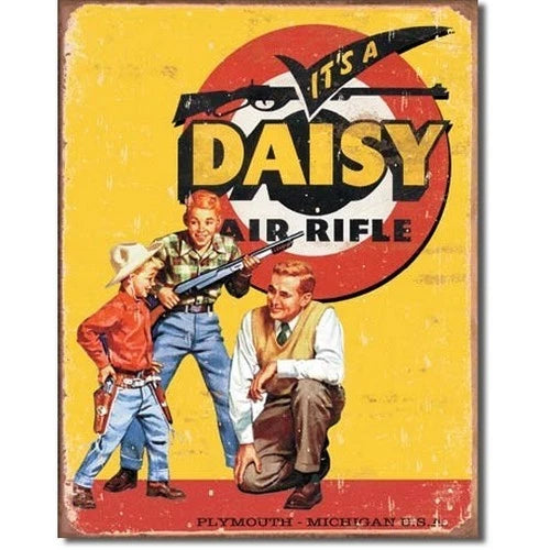 Vintage Replica Tin Metal Sign for Red Ryder Daisy BB Gun (1470)