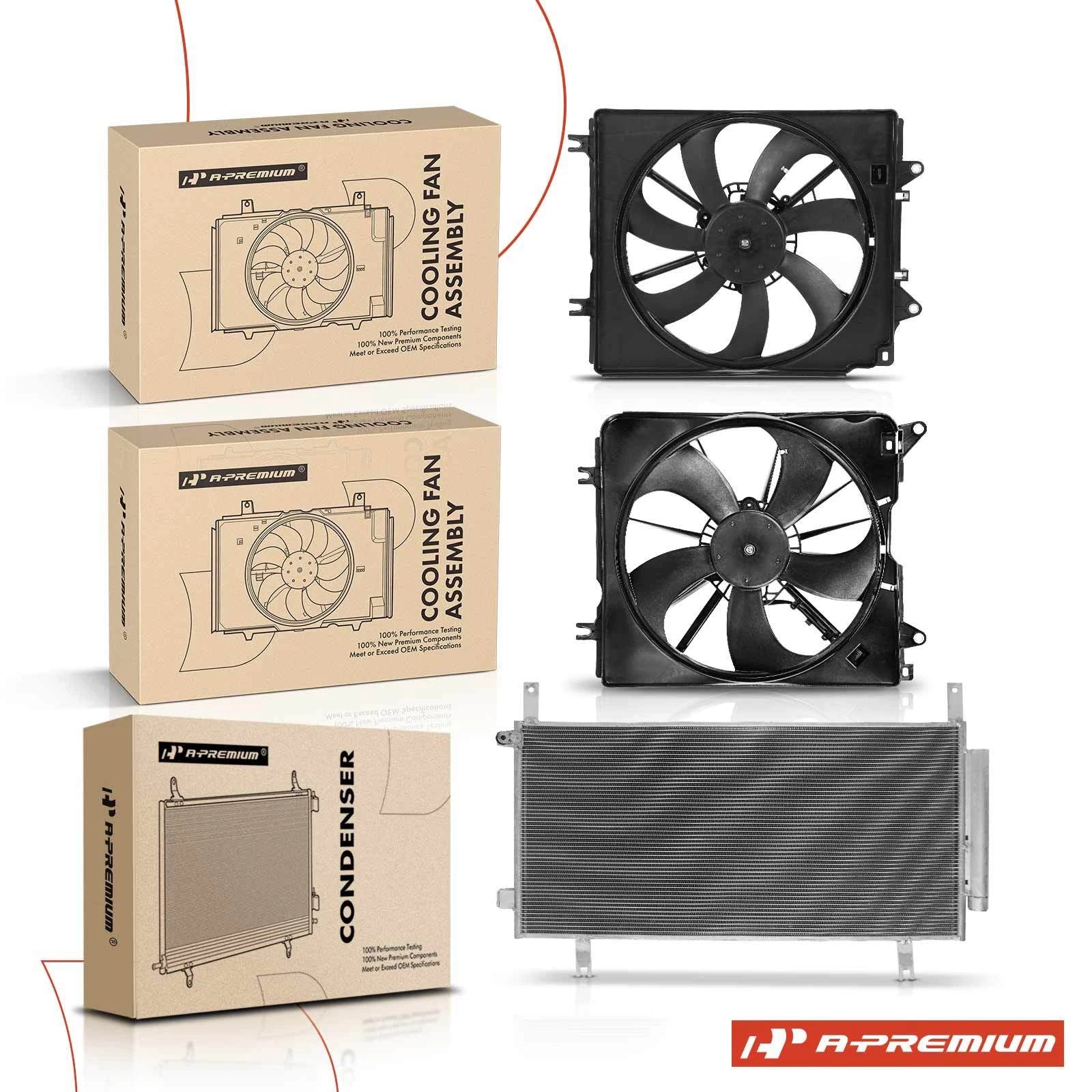 A/C Condenser & Cooling Fan Kit for Honda CR-V (2017–2022)
