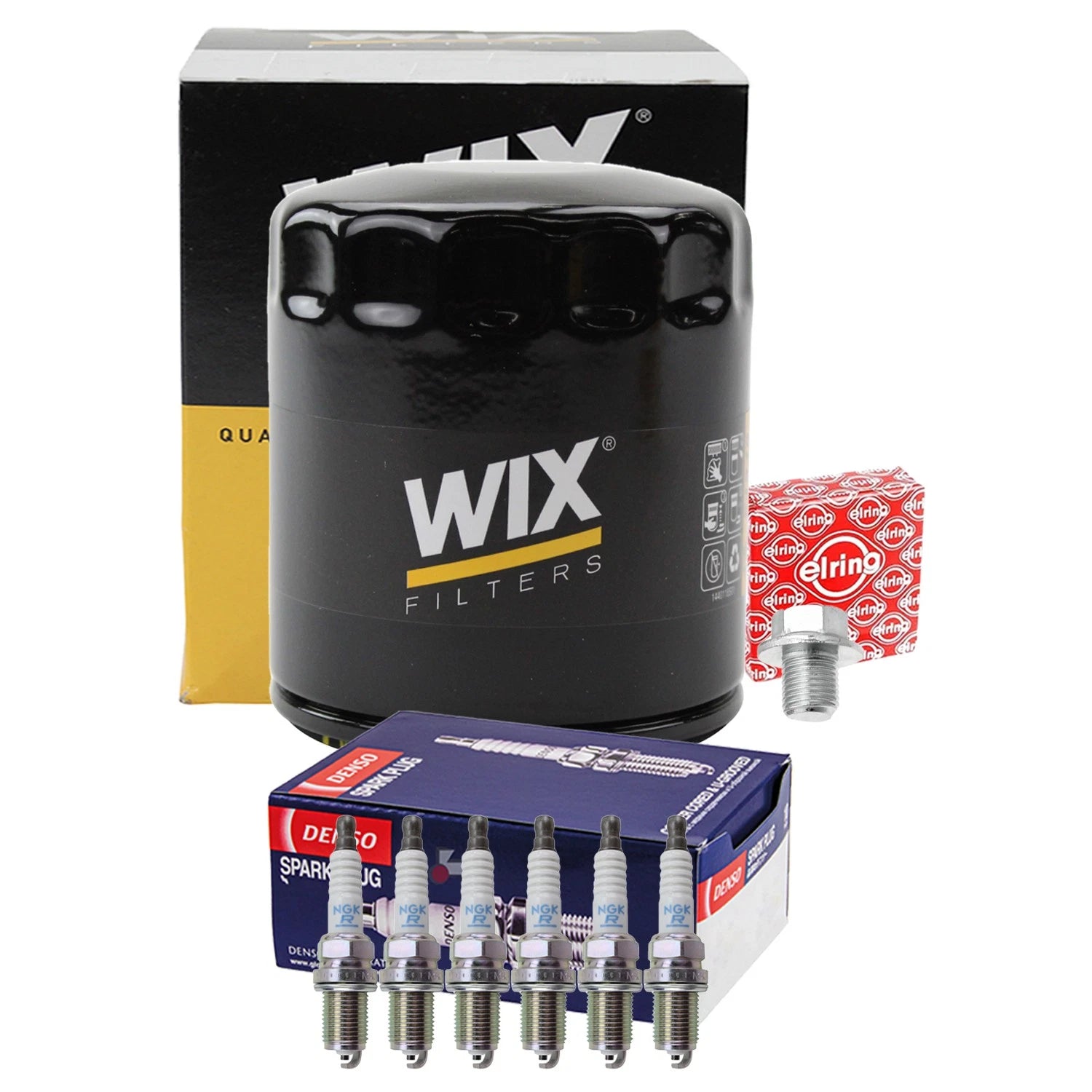 Wix Engine Oil Filter & NGK Spark Plug Kit for Avalon Camry ES300 Solara (1995–2006)