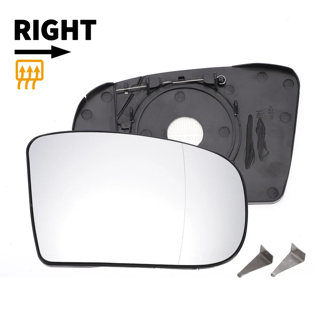 Right Side Heated White Mirror Glass for Mercedes S-CLASS W220 (1999-2003)
