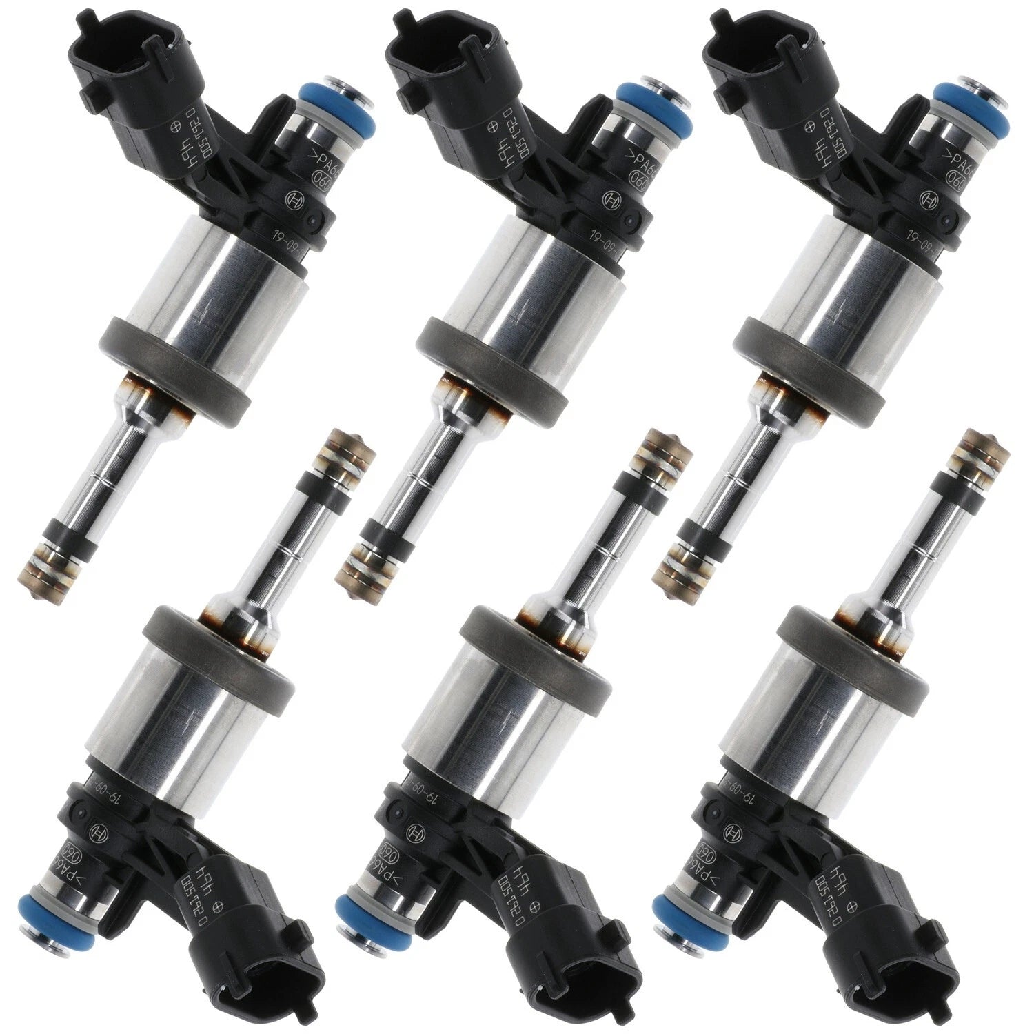 Set of 6 Bosch Direct Injection Fuel Injectors for Buick Chevy GMC Saturn (2008–2017)