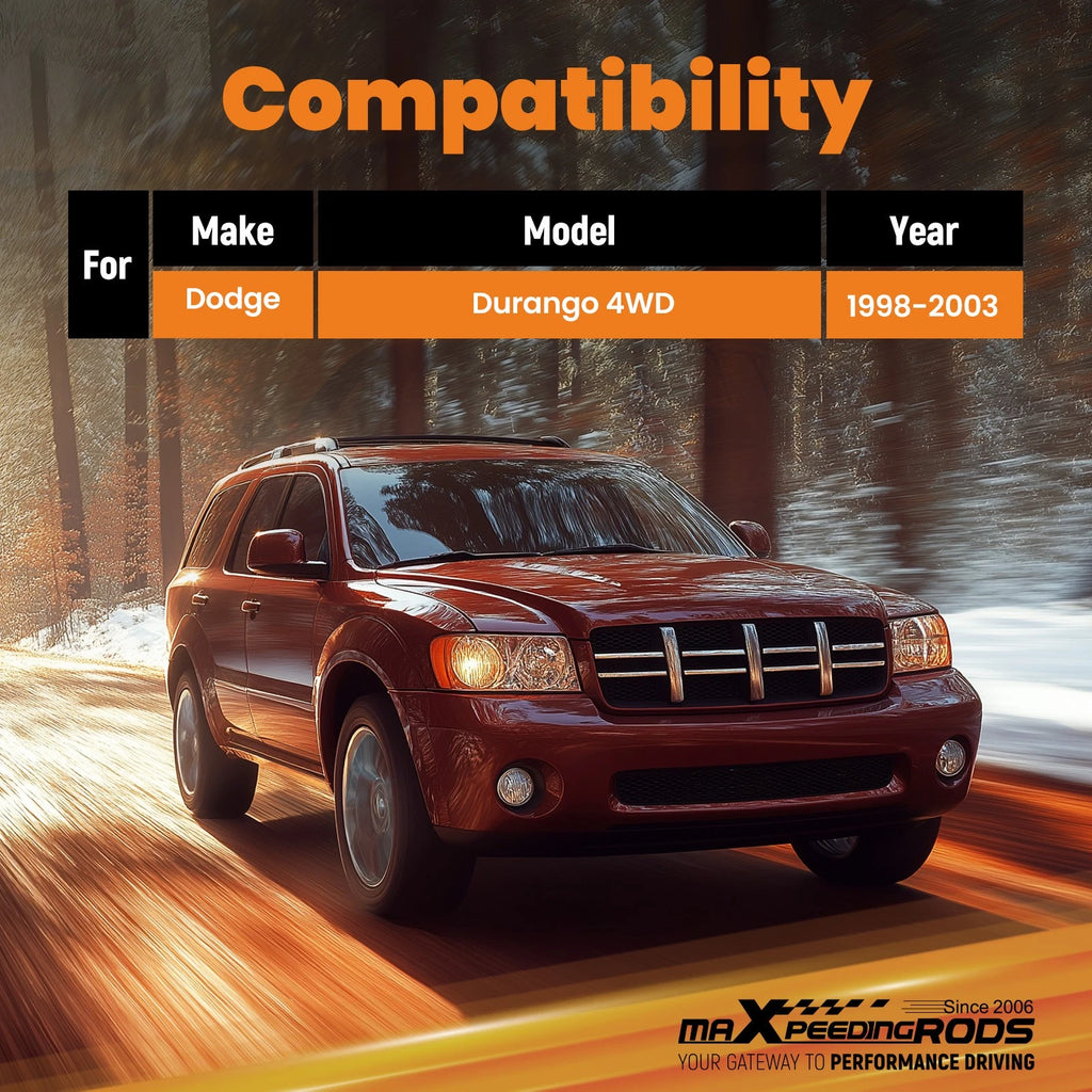 2" Front 2" Rear Suspension Lift Kit for Dodge Durango (1998–2003) 4WD