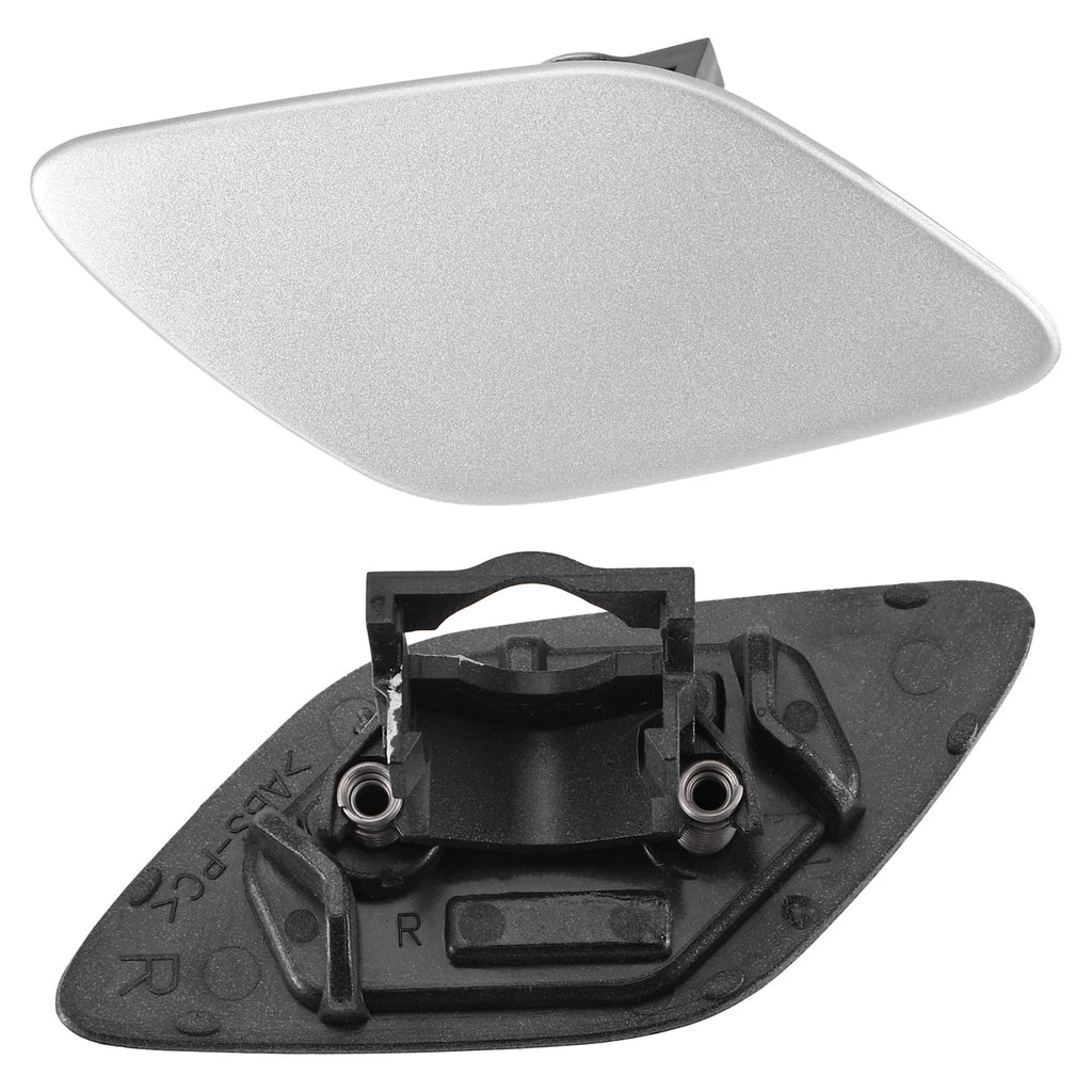 Front Right Headlight Washer Nozzle Cover for BMW 328  - Silver Tone