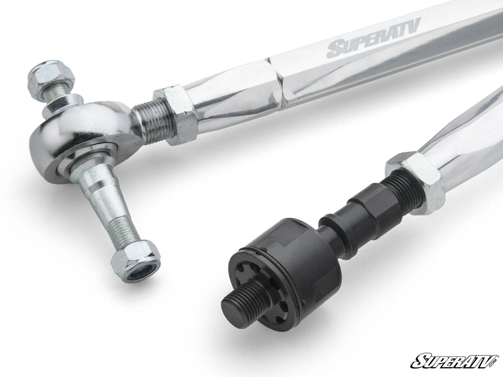 SuperATV Heavy Duty Billet Hex Tie Rod Kit for Polaris RZR XP Turbo (2017–2021)