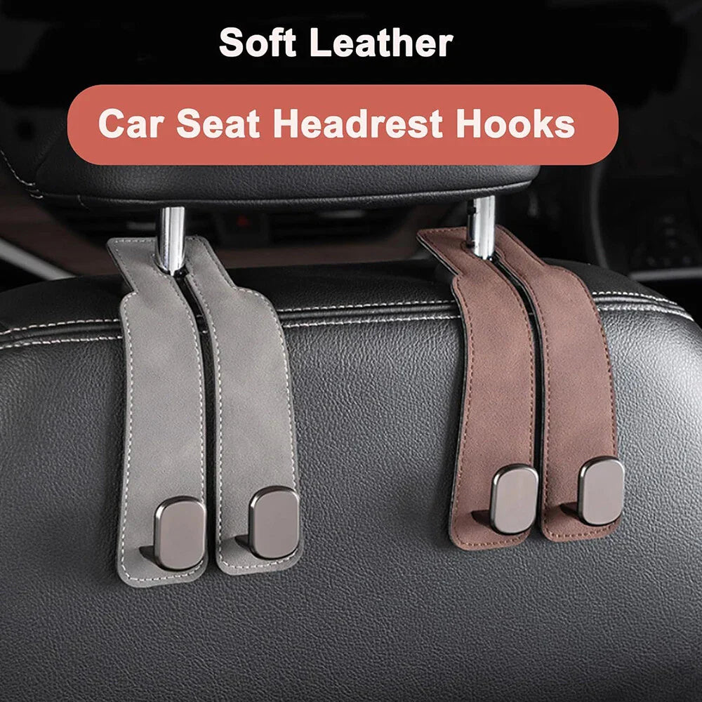 Double Headrest Purse Hooks for Handbags, Bags, Purses, Black