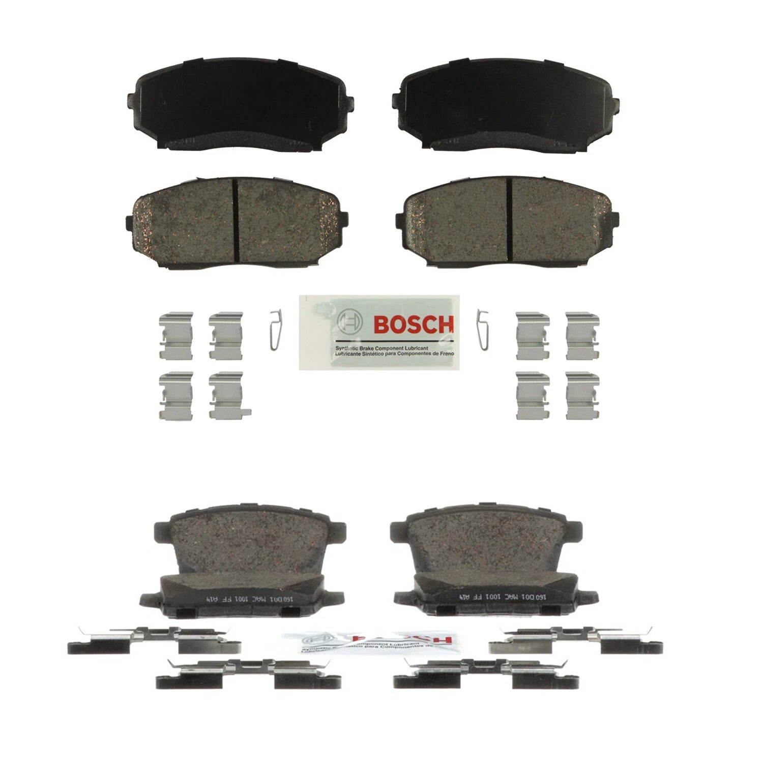 Bosch Front & Rear Ceramic Disc Brake Pad Kit for Mazda CX-7 (2012)