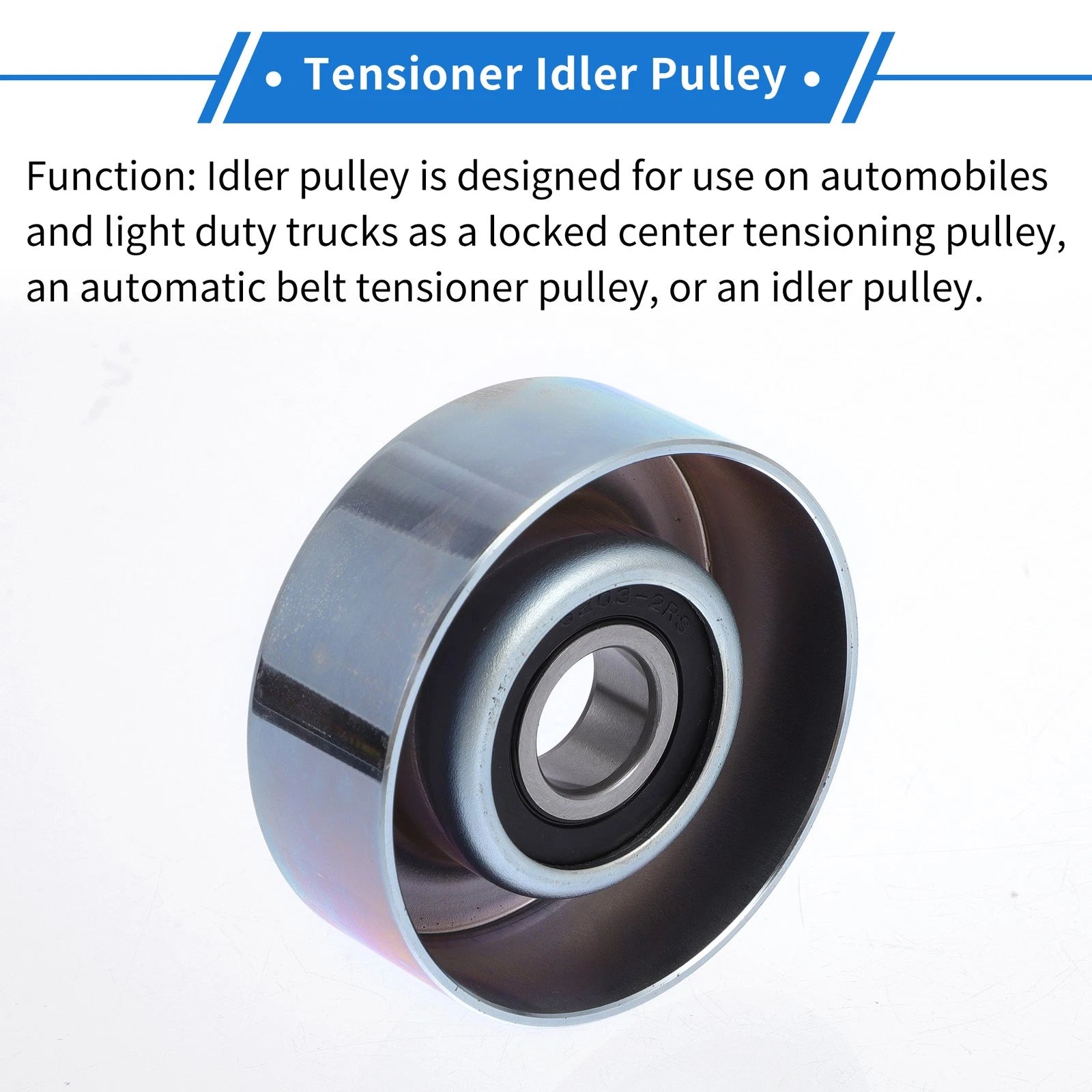 Drive Belt Idler Pulley for Honda Fit (2009–2013) No. 31180RB0J01/3118055A003
