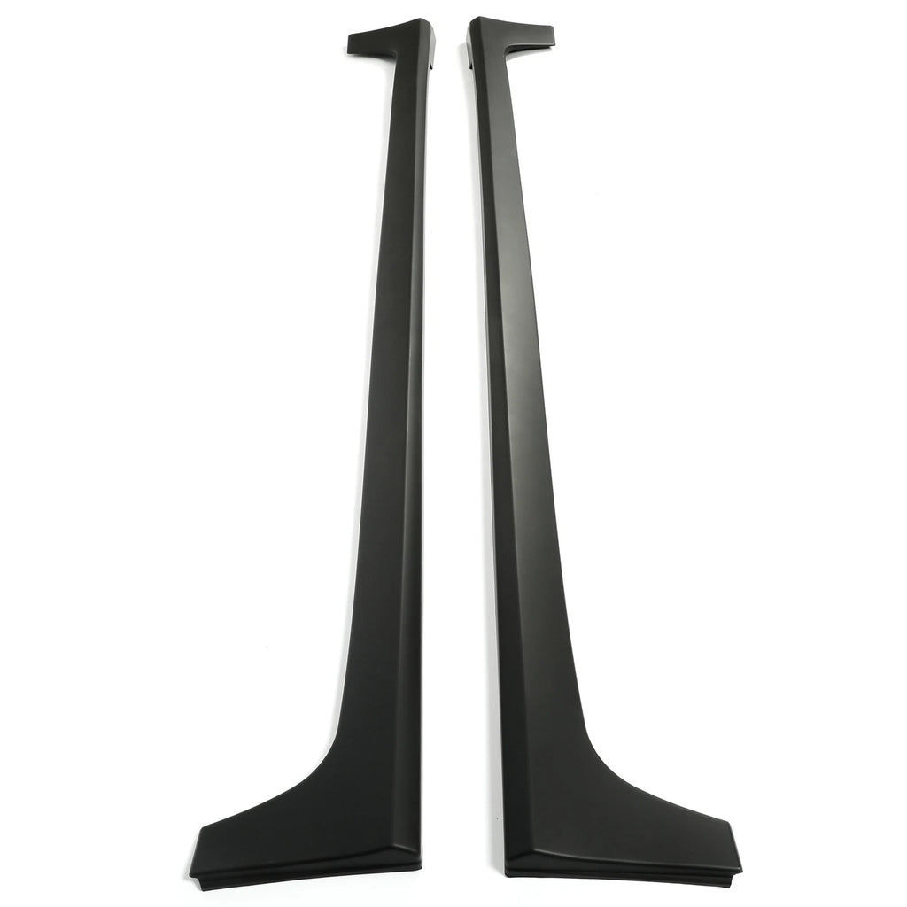 Pair Matte Black Side Skirts for Toyota Corolla 4-Dr Sedan (2014–2019)