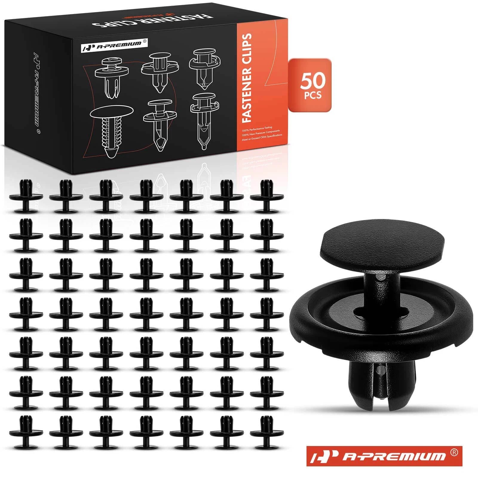 50Pcs 7mm Radiator Splash Shield Retainer Clips for Toyota (-)