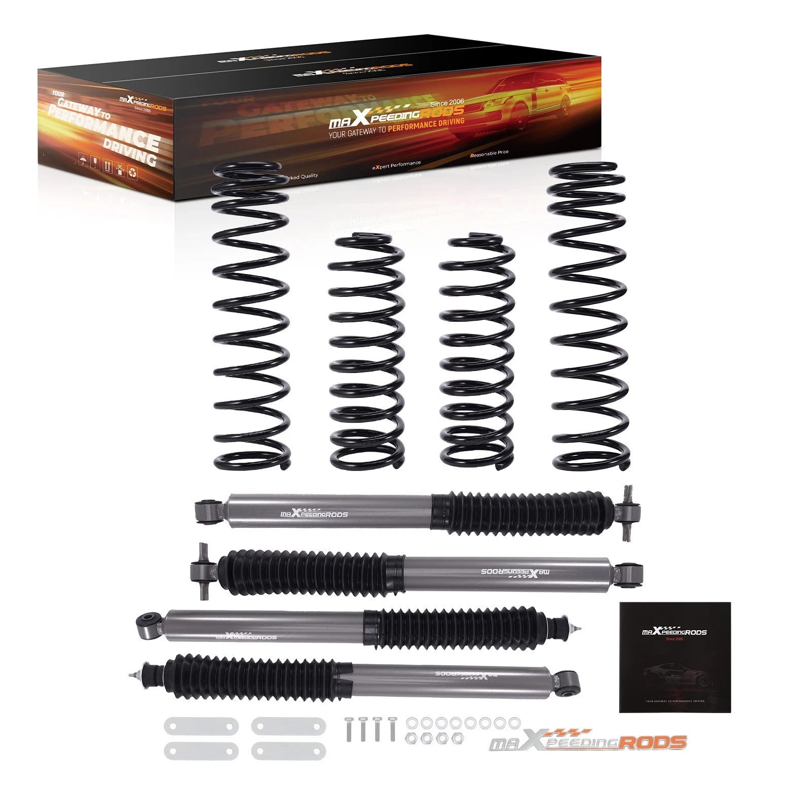 2.5" Suspension Lift Level Kit for Jeep Wrangler JK Unlimited (2007–2018)