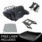 Black Chopped Trunk Pad Rack Mount for Harley Road Glide (2014–2026)
