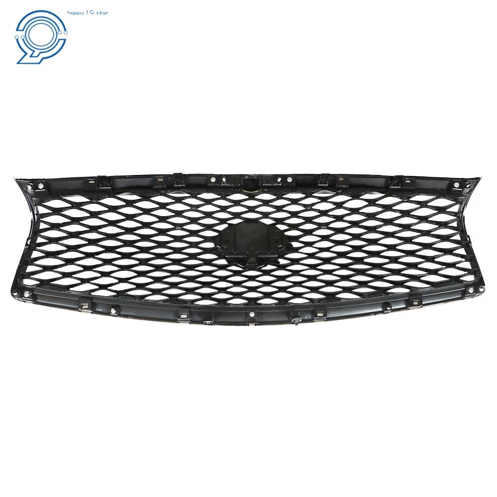 Front Bumper Upper Grille for Infiniti Q50 Sedan (2014–2017) Chrome/Black
