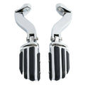 Chrome Passenger Footpeg Pilot Pegs for Harley Touring (1993-2025)