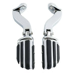 Chrome Passenger Footpeg Pilot Pegs for Harley Touring (1993-2025)