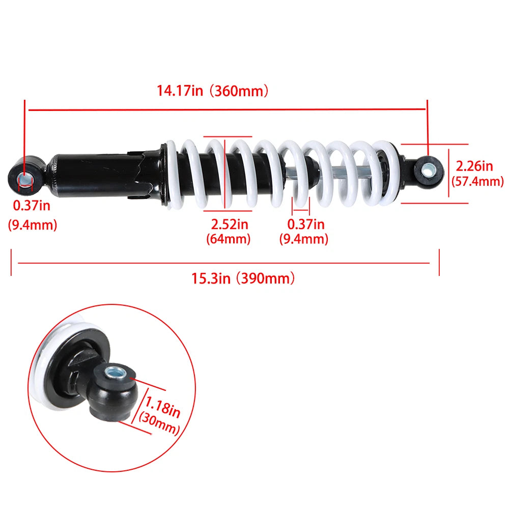 Rear Shock Absorber for ATV Quad Buggy Dirt Bike 110cc-150cc (14")