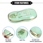 3 x Button Smart Key Fob Case Cover for Porsche Cayenne (2011-2018) TPU Green