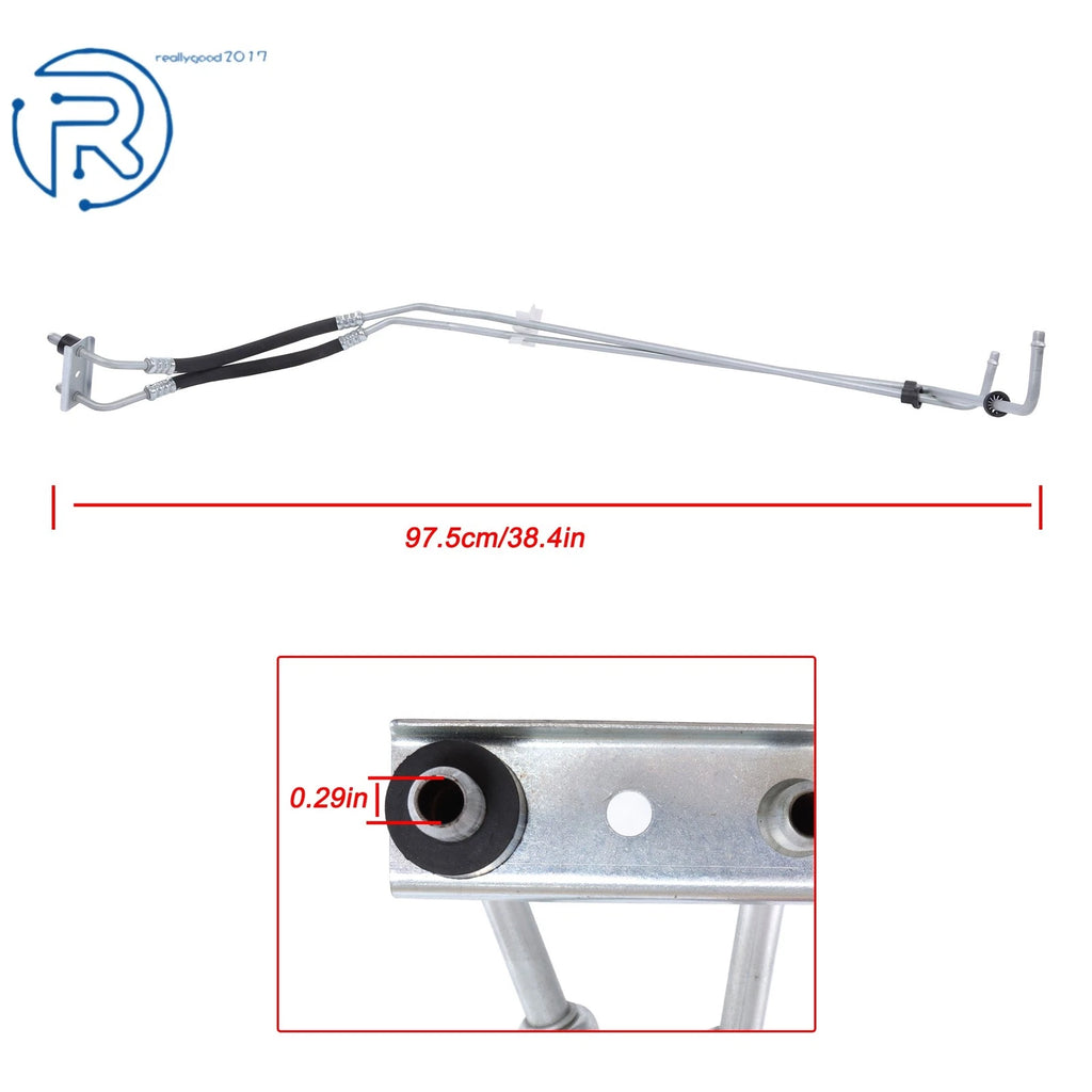Set of 2 Transmission Oil Cooler Lines for Chevrolet Malibu Pontiac G6 (2004–2012)