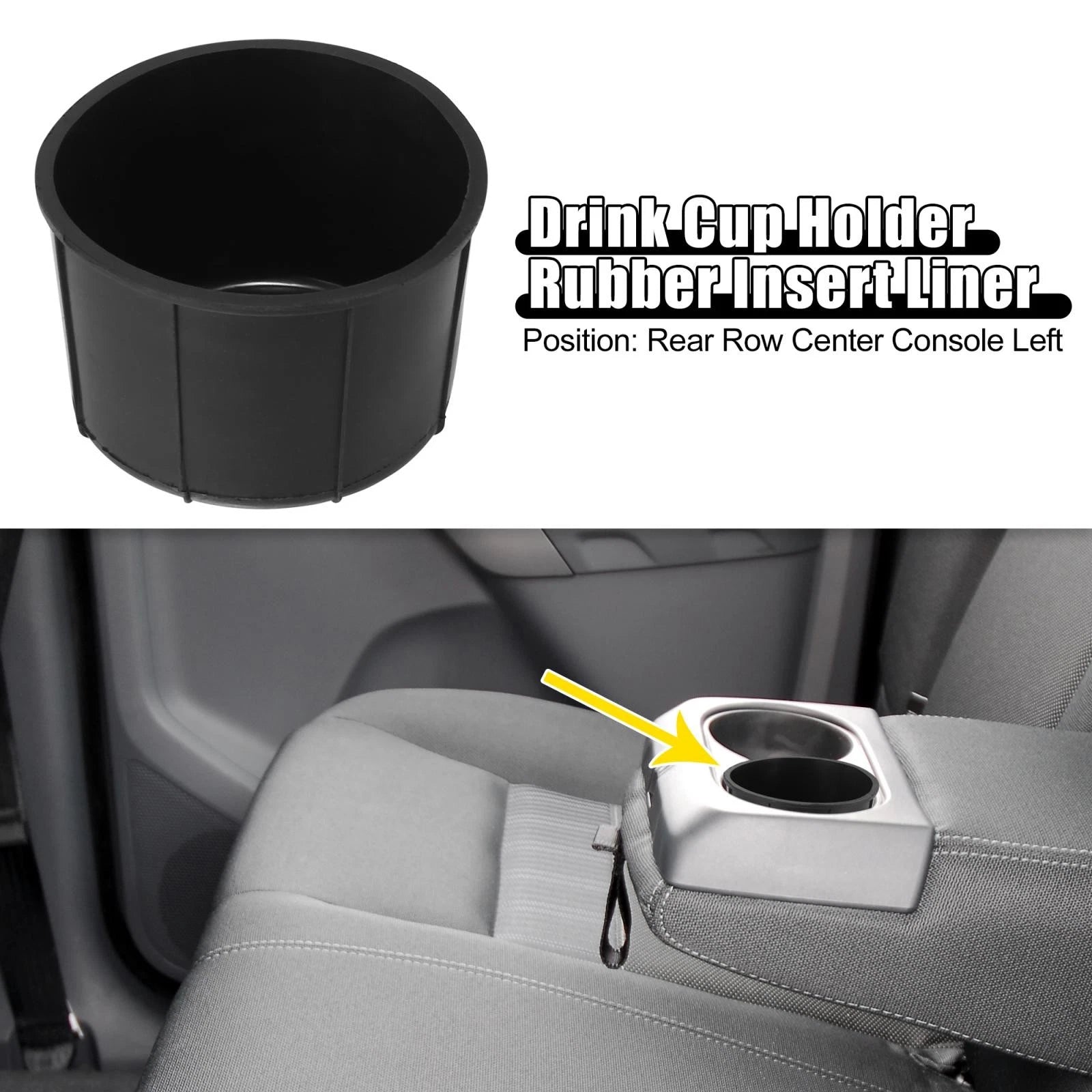 1pc Rear Row Center Console Cup Holder for Ford F-150 (2009–2014)